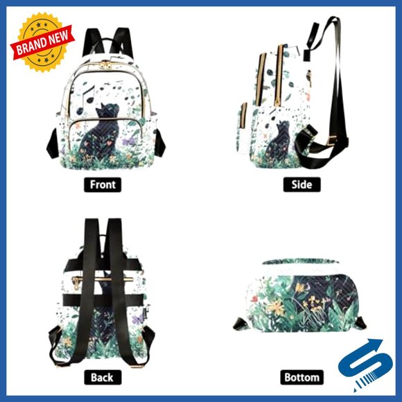 Mini Quilted Nylon Backpack Purse Lightweight Travel Casual Handbag main image 5